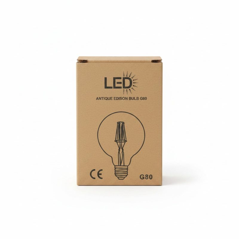 Ampoule LED E27 G80 7W 3000K style Edison antique