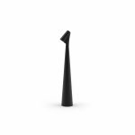Lampe de table LED E27 design conique noir et or