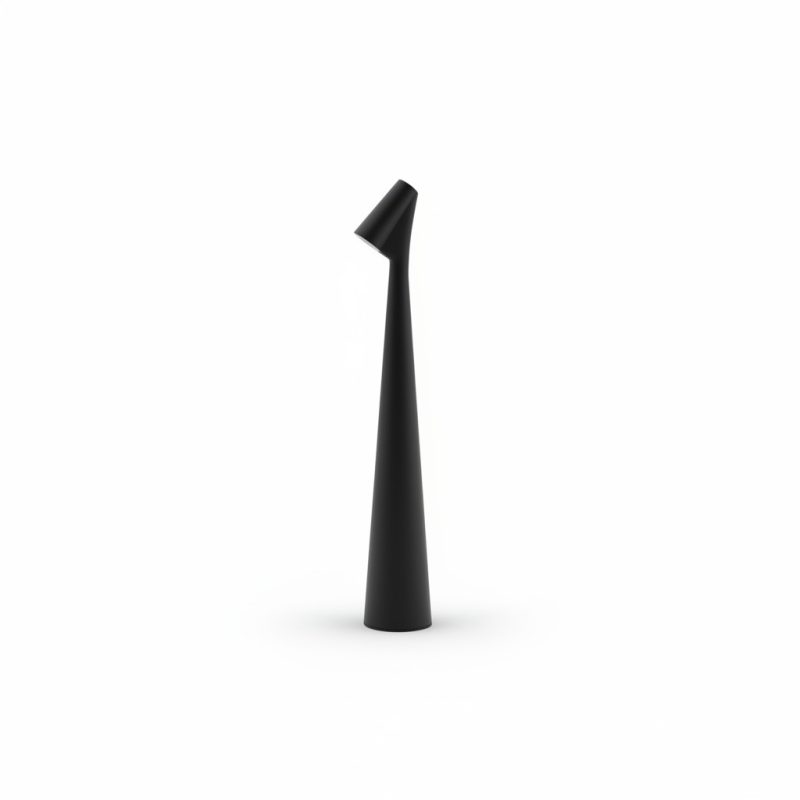 9700751 Lampe de table LED E27 design conique noir et or