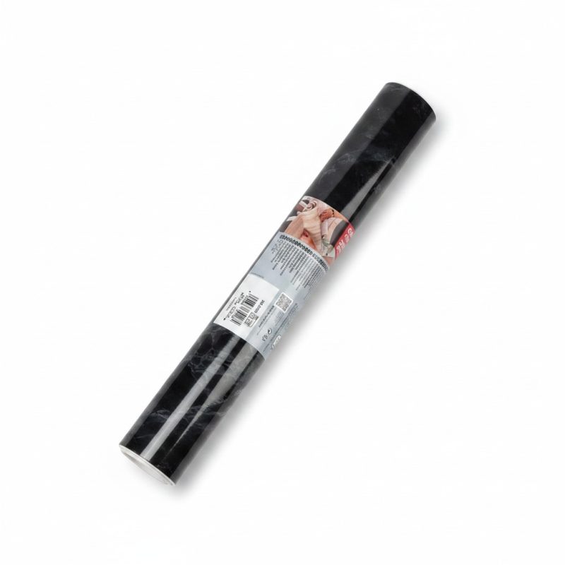 Adhésif décoratif effet marbre noir 45 cm x 15 m dcfix