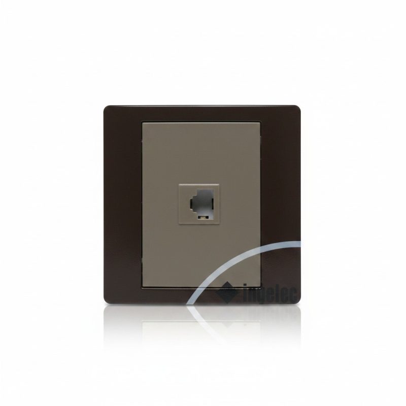 Prise RJ45 Cat.6 FTP Marron de la gamme Musik