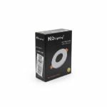 Spot Encastrable Rond Étanche Noir GU5.3 KG Lighting 908R-W