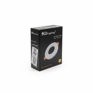 Spot Encastrable Rond Étanche Noir GU5.3 KG Lighting 908R-W