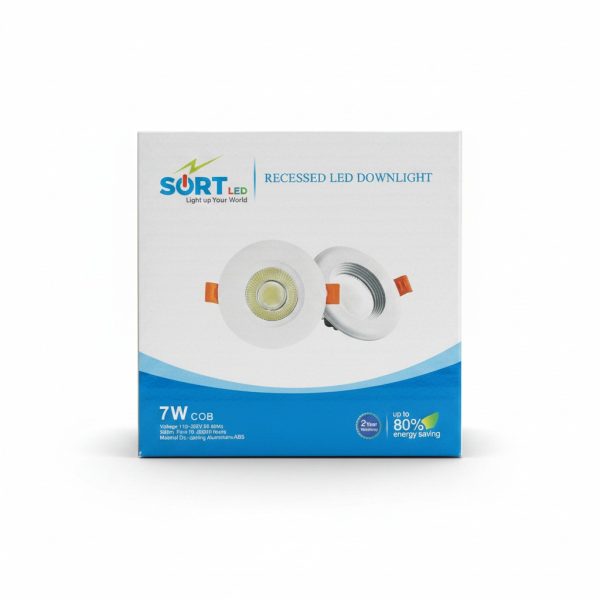 Spot LED Encastrable COB 7W 3000K Blanc Chaud SORTLED