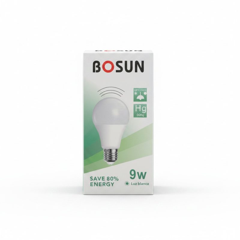 Ampoule LED 9W avec capteur intégré  Lumière blanche  BOSUN