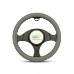 Couvre-volant en cuir C25 Gris pour voiture