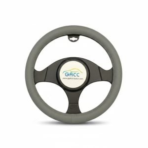 Couvre-volant en cuir C25 Gris pour voiture