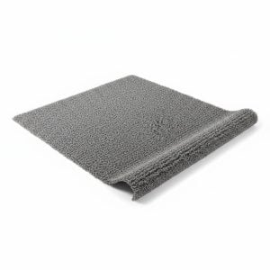 Paillasson Vinyle Bouclé Gris pour Entrée et Extérieur