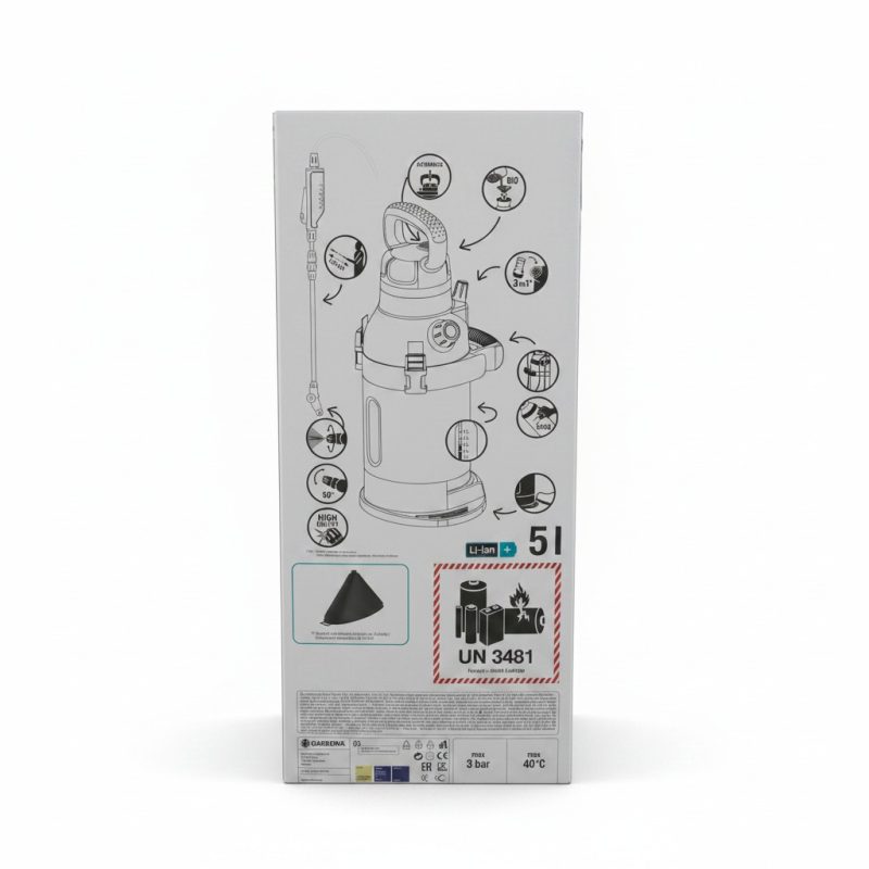 9601321 Pulvérisateur à Pression sur Batterie 5L EasyPump GARDENA