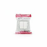 Interrupteur Double Allumage 45 Blanc Ingelec Alyans