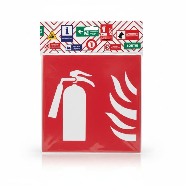 Panneau Signalétique Pictogramme Extincteur et Flammes