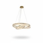 Suspension Lustre LED Crystal Or ELEGANCE 64W 3000K