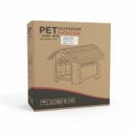 Niche pour chien en PVC avec porte 75x59x66 cm