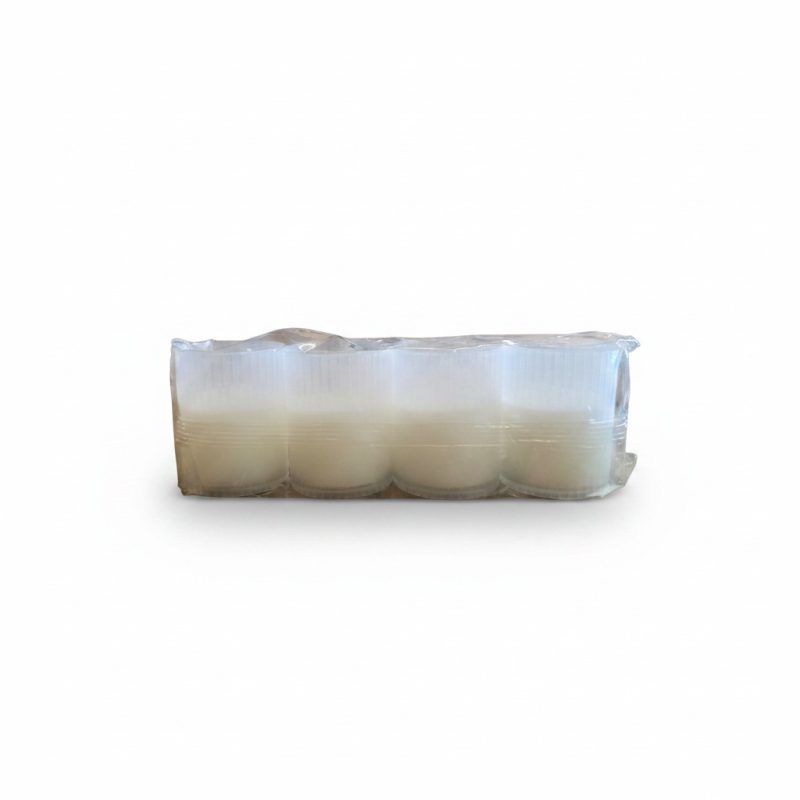 Pack 4 Bougies Votives Transparentes Finissimo Ø5,8cm