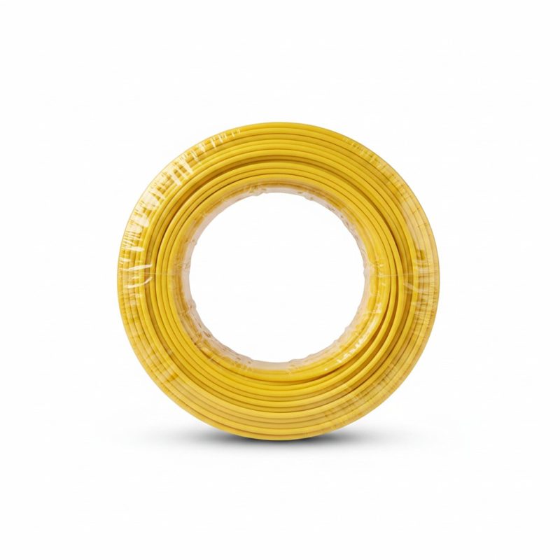 Câble Électrique U 500V 1x2.5mm² Jaune 100m TUMAG