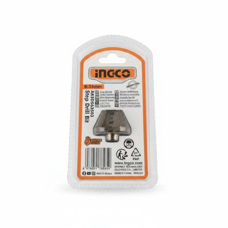 9703191 Foret Conique Étagé 635mm INGCO pour Perçage Multidiamètres