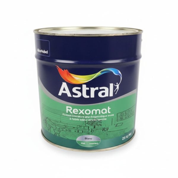 Peinture Astral Rexomat Blanc Mat 25 kg pour intérieur