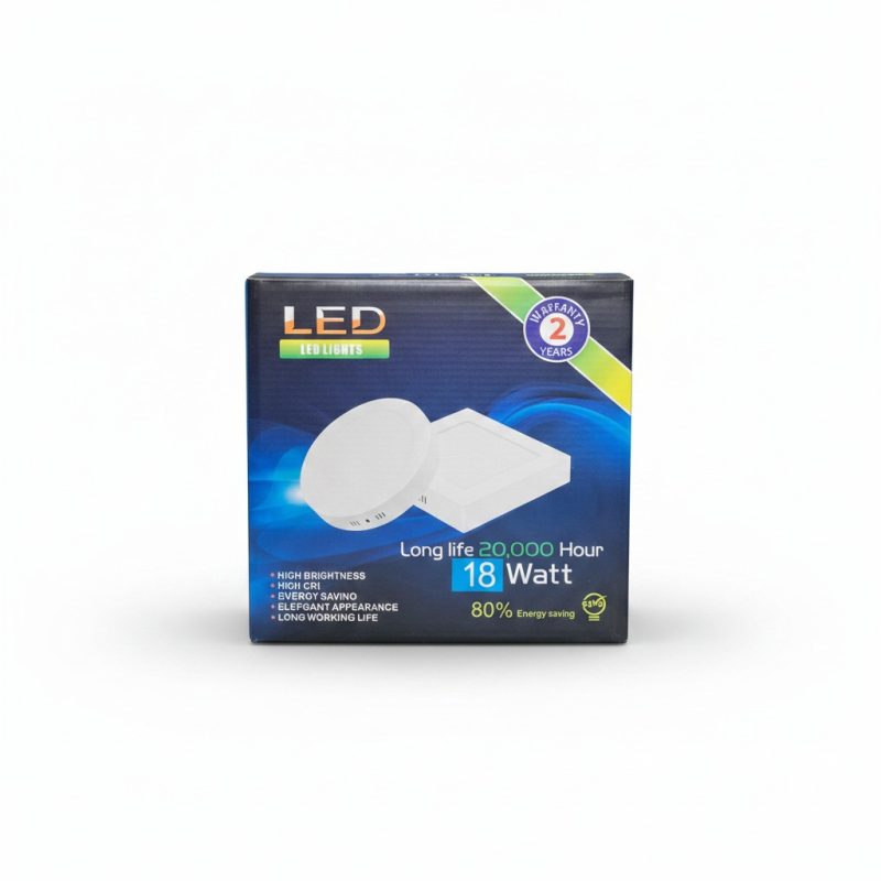 Plafonnier LED Rond 18W pour Intérieur Longue Durée