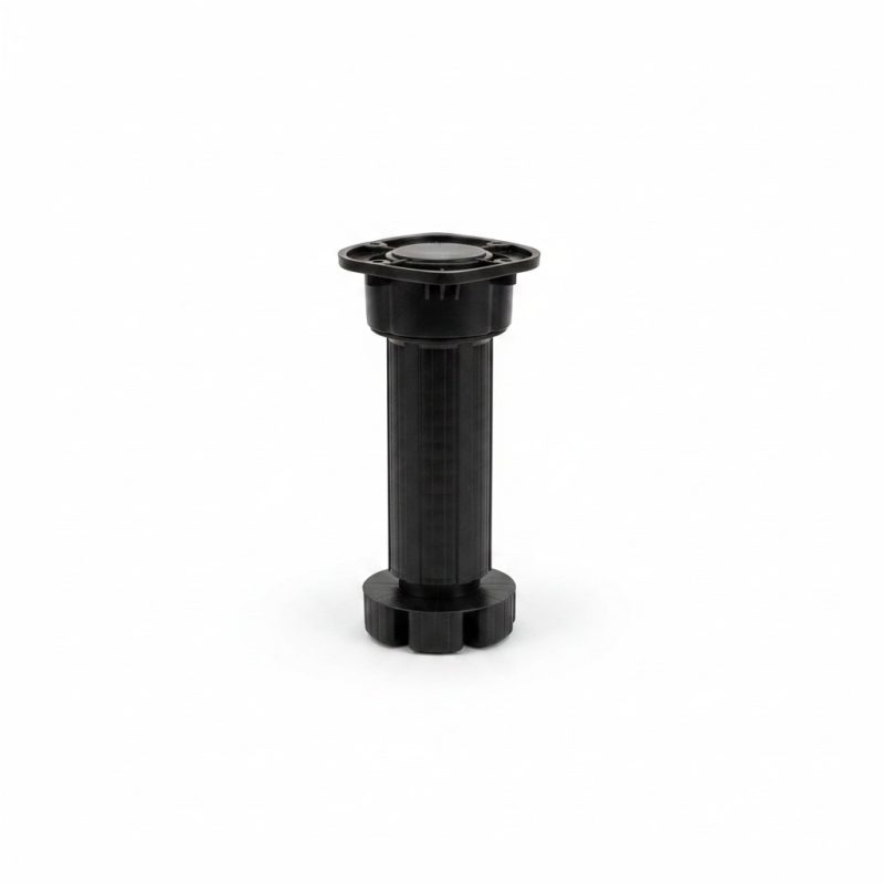Pied de Cuisine Réglable en Plastique Noir 20 cm
