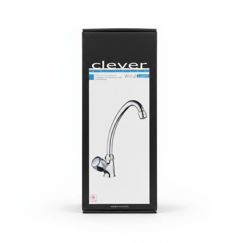 Mitigeur d'évier chromé Guayama bec haut  Clever