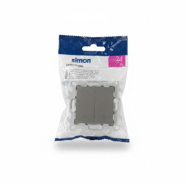 Poussoir volet roulant double Taupe Simon S24