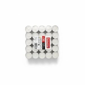 100 Bougies Chauffe-Plat Blanches 4H Finissimo