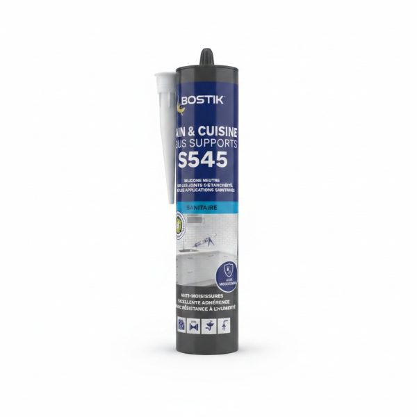 Mastic Silicone Blanc S545 Bain & Cuisine Bostik 300ml