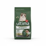 Croquettes chat anti-boules de poils Dinde 1,5kg Ultima