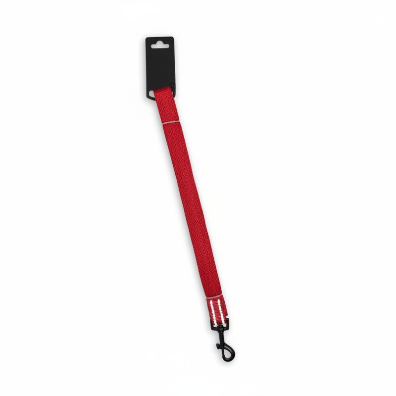 Laisse réfléchissante rouge M 120x2,0 cm Leo Pet