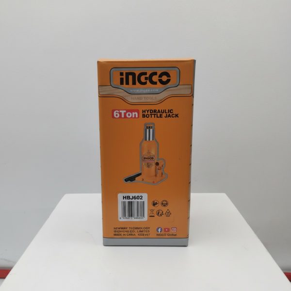 Cric Bouteille Hydraulique 6 Tonnes INGCO HBJ602