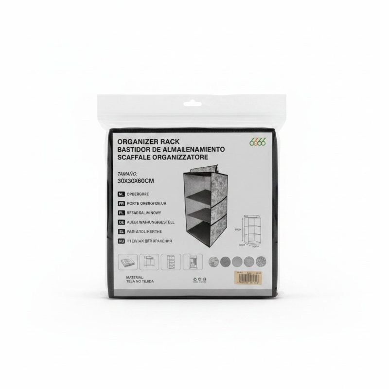 Organisateur suspendu 3 compartiments 30x30x60cm gris
