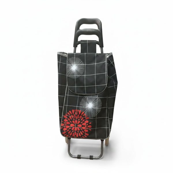 Chariot de Courses à Roulettes - Sac à Motifs Graphiques