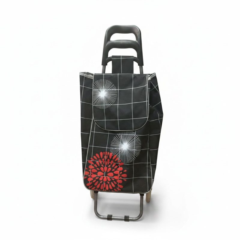 Chariot de Courses à Roulettes  Sac à Motifs Graphiques