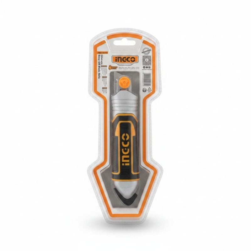 Cutter en aluminium 18mm INGCO avec 6 lames HKNS1808