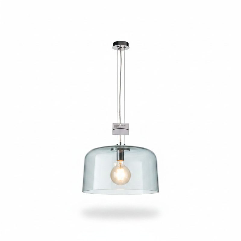 Suspension Design en Verre Bleu Swit B D350mm E27