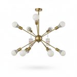Suspension Sputnik Or 9 Lampes E27 STEN