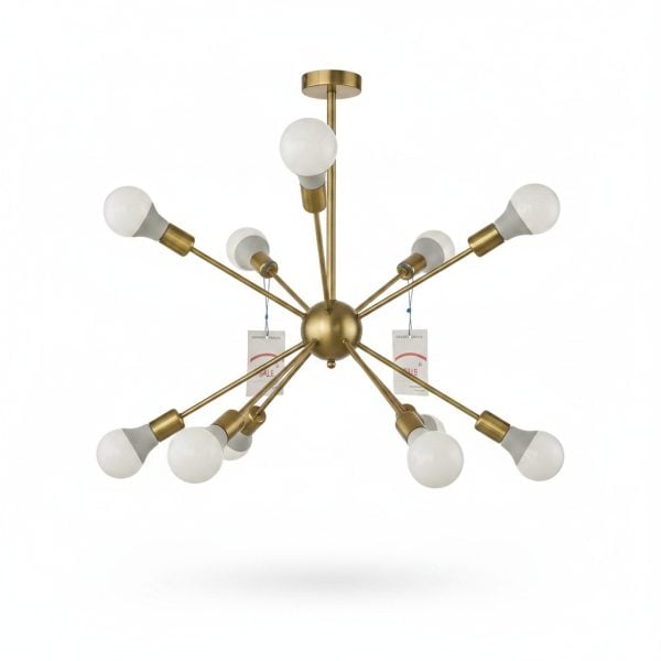 Suspension Sputnik Or 9 Lampes E27 STEN