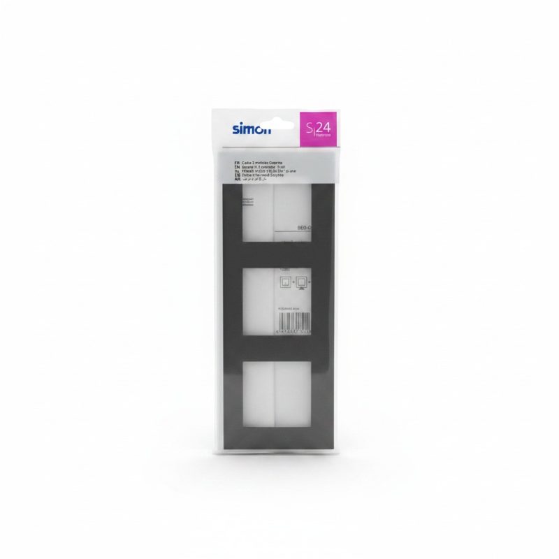 Plaque Triple Graphite Simon S24 Harmonie pour Appareillage