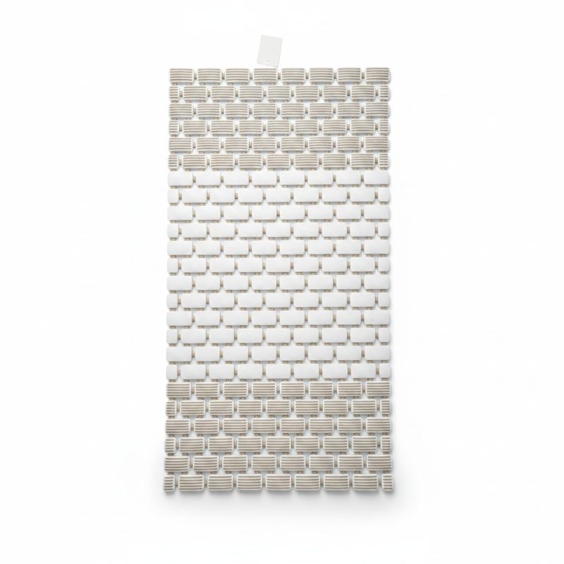 Tapis de bain antidérapant en PVC bicolore