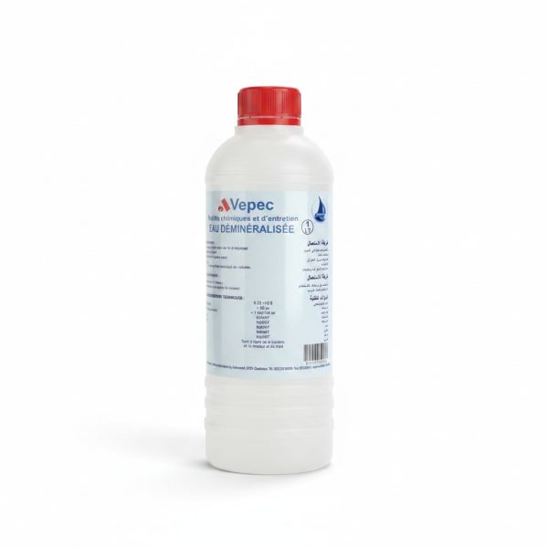 Eau Déminéralisée 1L Vepec pour Entretien et Dilution