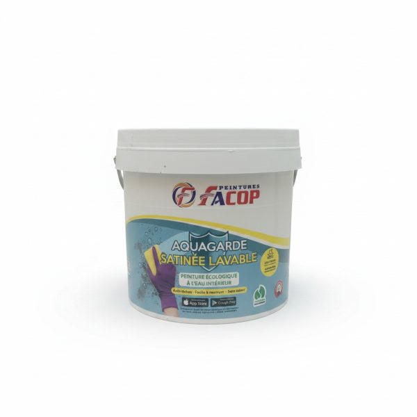 Peinture intérieure satinée lavable Aquagarde 4 Kg FACOP