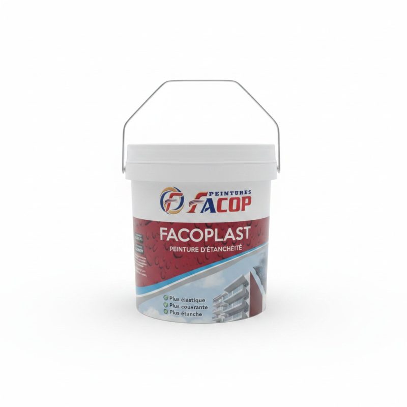 Peinture d'étanchéité élastique rouge FACOPLAST 6KG