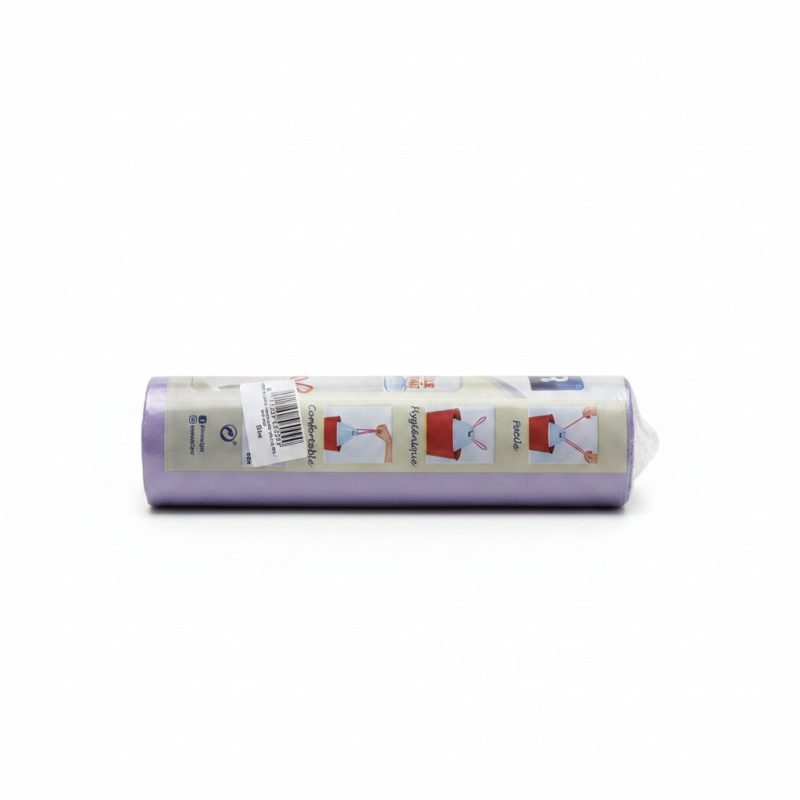 Sacs Poubelle 50L Mauve avec Liens Coulissants IGOR (x10)