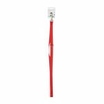 Laisse en nylon rouge M 120x2,0 cm City Dog pour chien