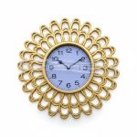 Set Miroir et Horloge Décoratifs Dorés K10H Jasma