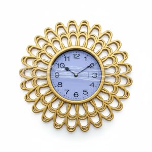 Set Miroir et Horloge Décoratifs Dorés K10H Jasma