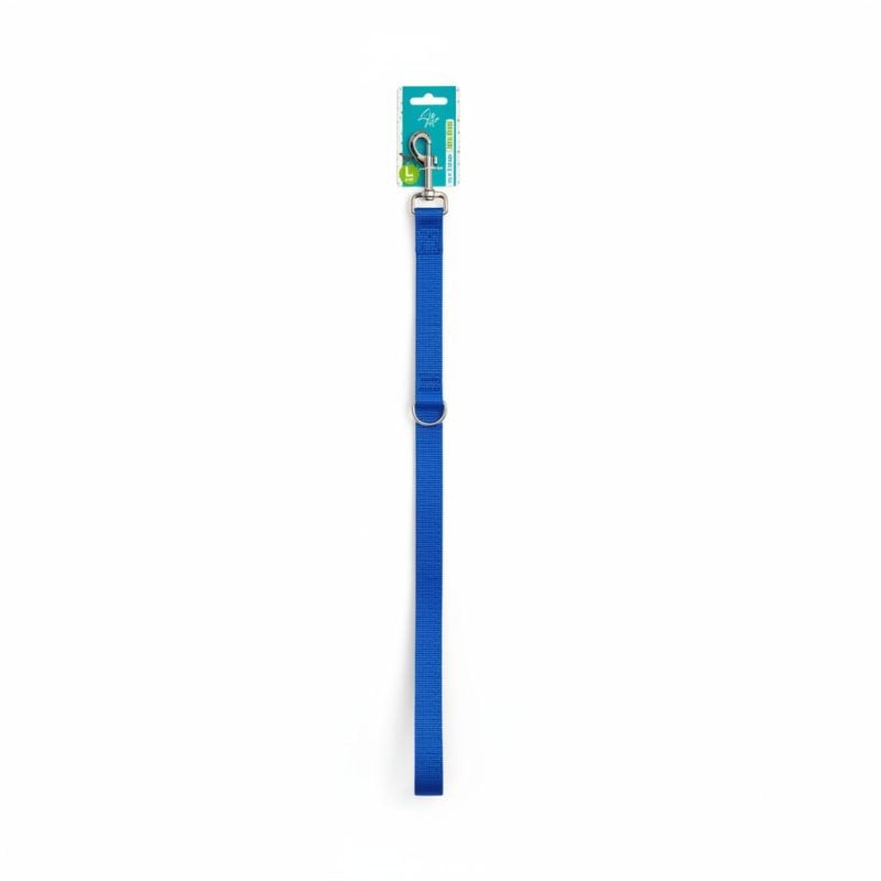 Laisse en nylon bleu 120 x 2,5 cm pour chien Paws