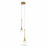 Suspension Perlis Métal Or 10W 3 Couleurs 220V