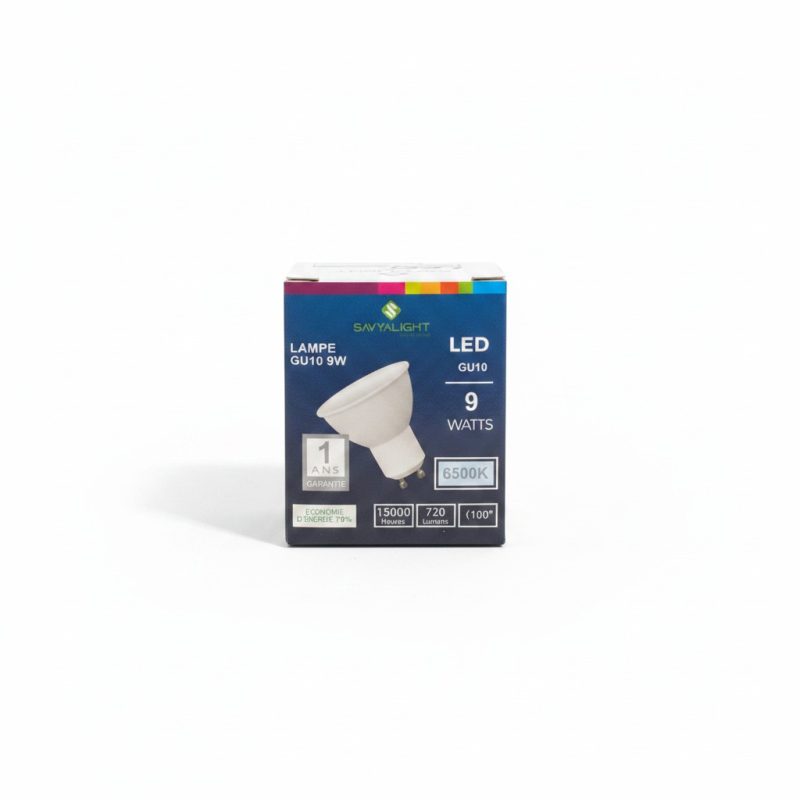 Lampe LED GU10 9W 6500K 720lm SAVYALIGHT