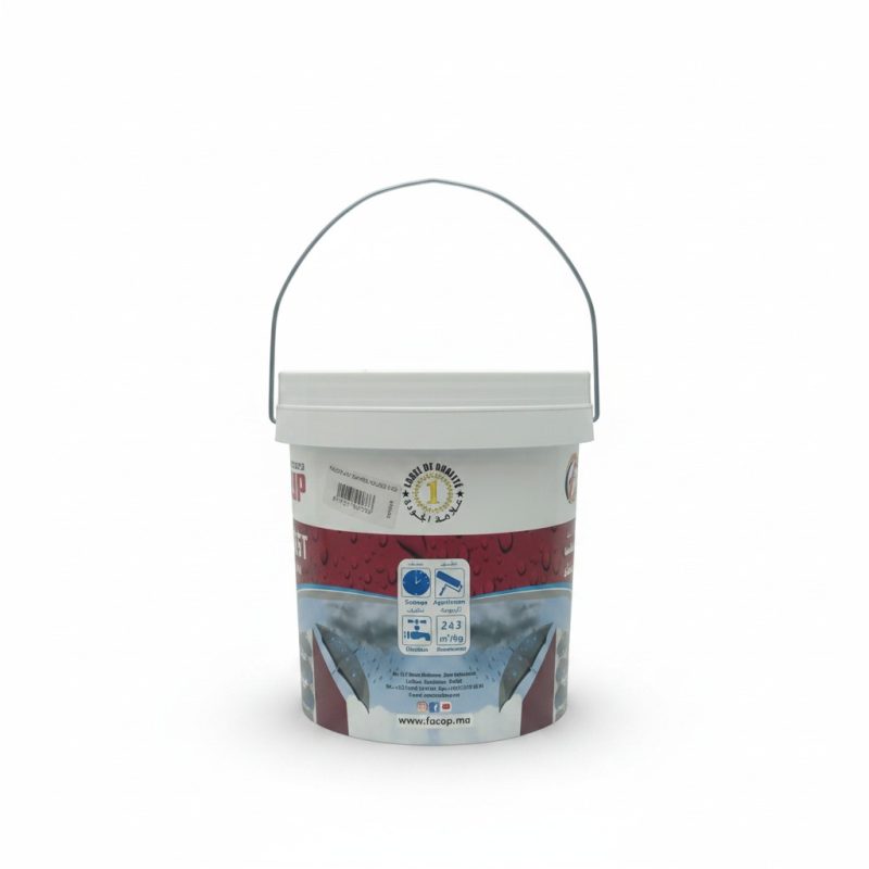 9628471 Peinture d'étanchéité élastique rouge FACOPLAST 6KG